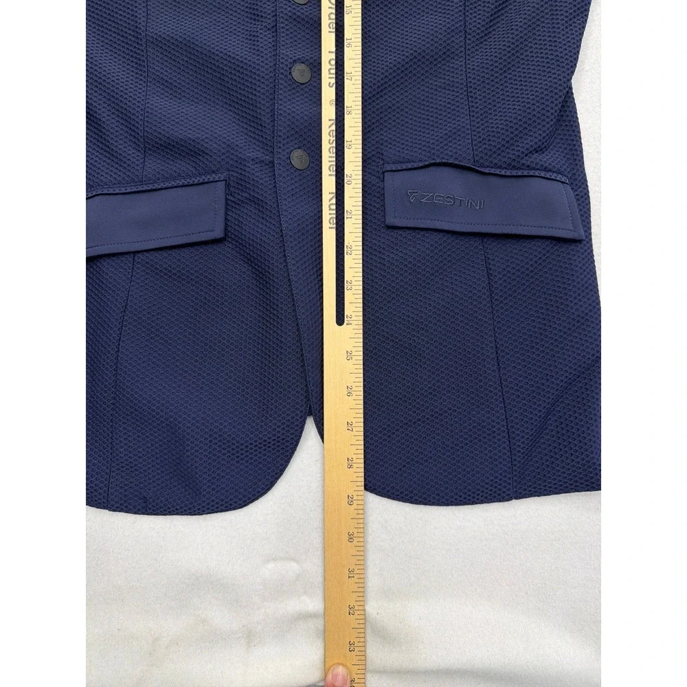 Zestini Equus Mens S Navy Equestrian Show Coat Mesh Stretch Jacket MSJ6705NVY